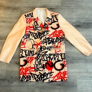 Xl graphic overcoat, Light good for spring and fall cool summer nights as well.